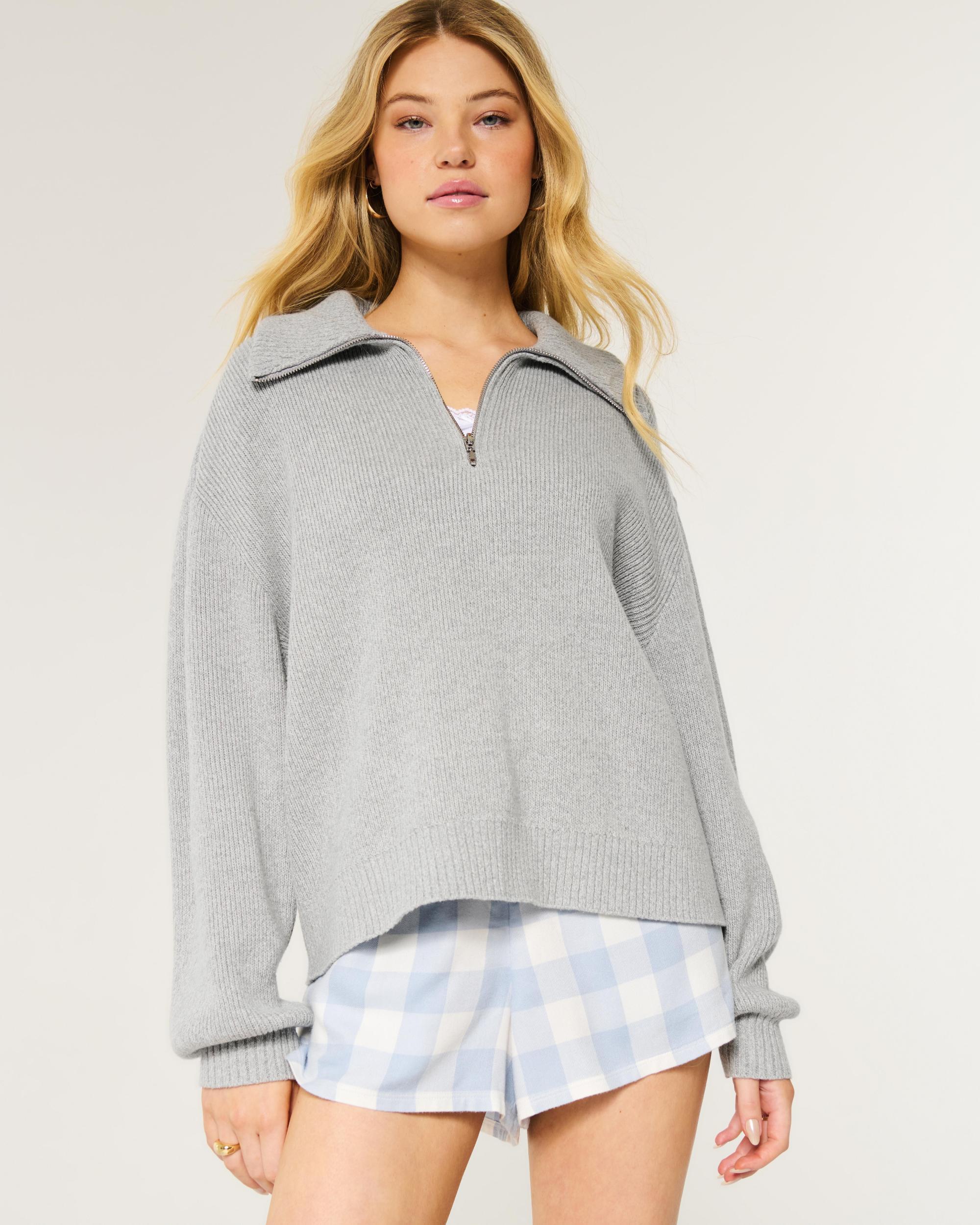 Oversized Half-Zip Sweater Product Image