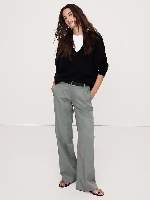 The Everyday Wide-Leg Linen Pant Product Image