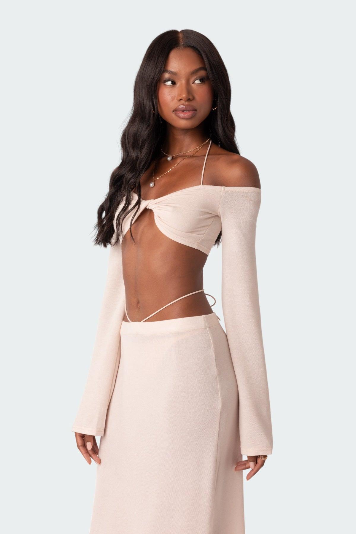 Celeste Low Rise Strap Maxi Skirt Product Image