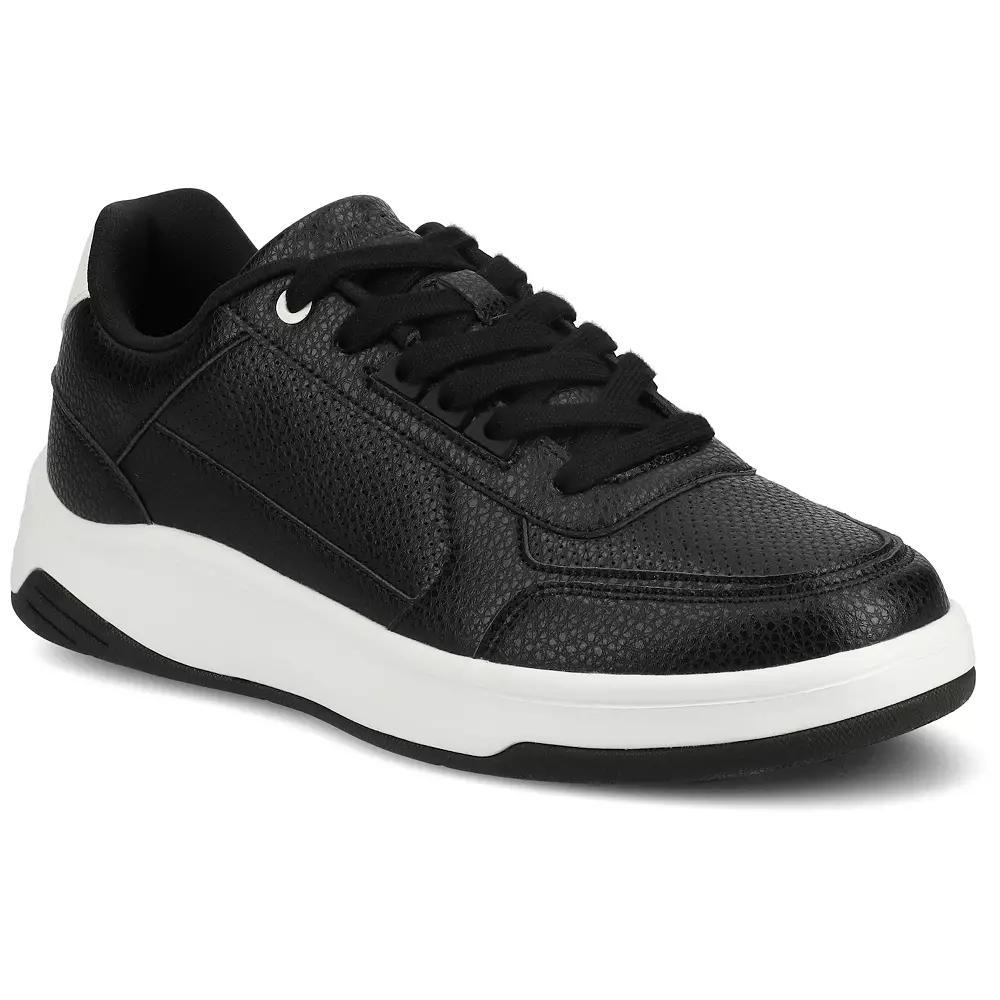 VANCE Swift Men's Comfort Perforated Low Top Sneakers, Size: 8 Wide, Black Product Image