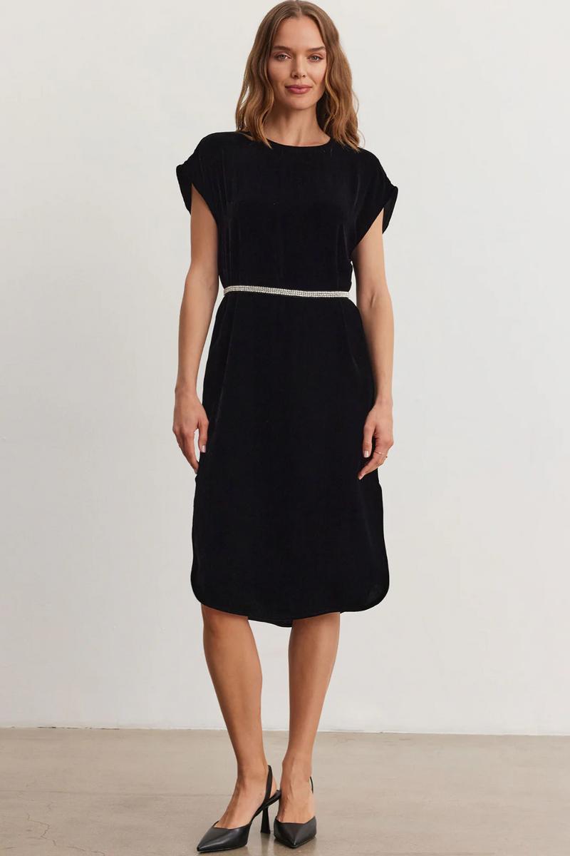Harper Silk Velvet Dress Product Image