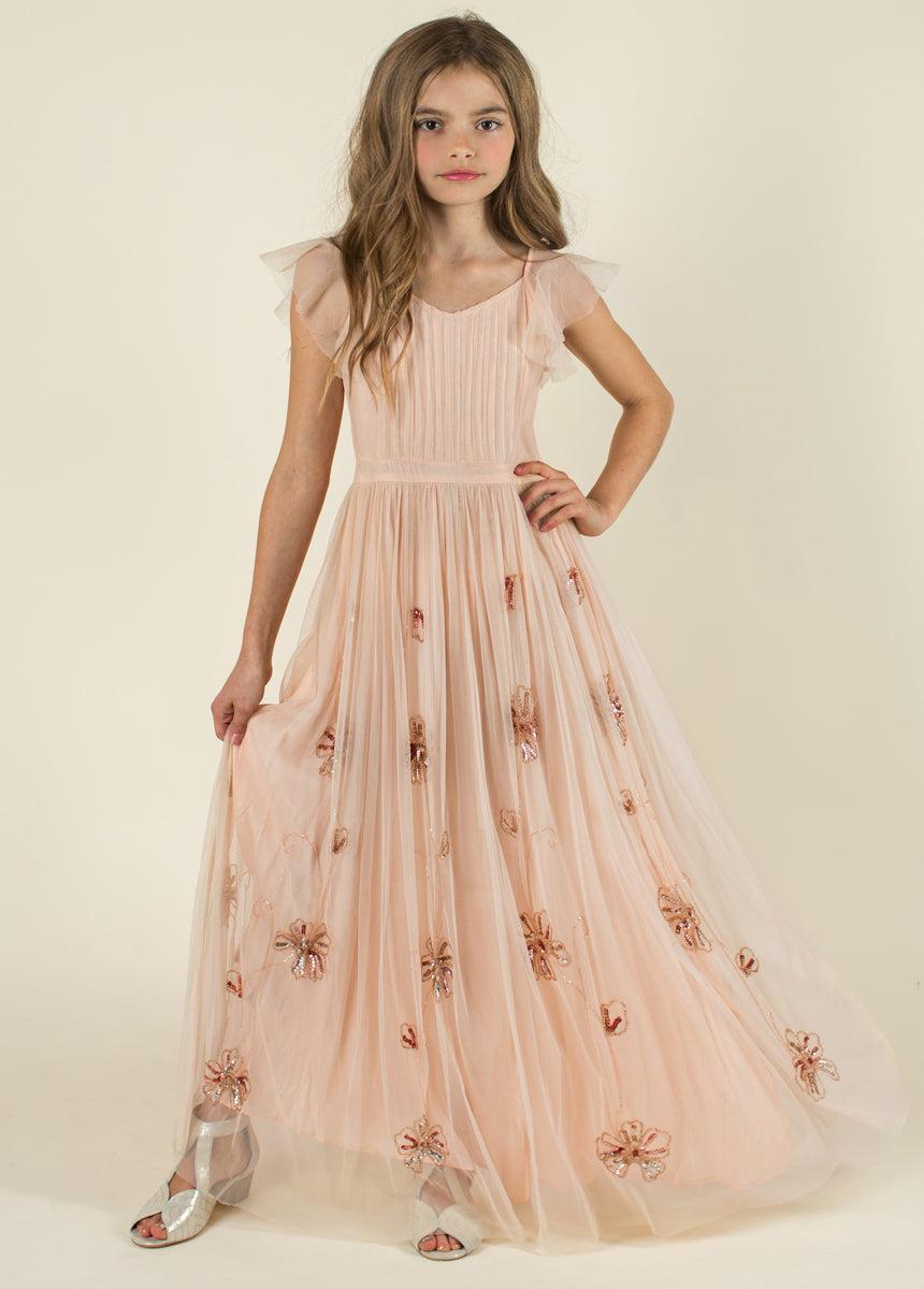 Kristine Dress in Blush Girls Product Image