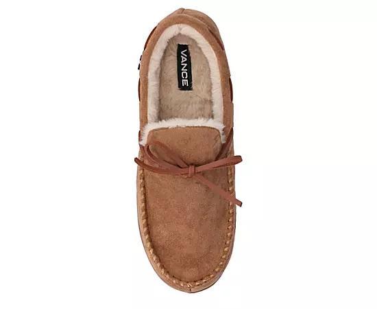 VANCE Hayden Men's Moccasin Slippers, Size: Small(7-8), Black Product Image