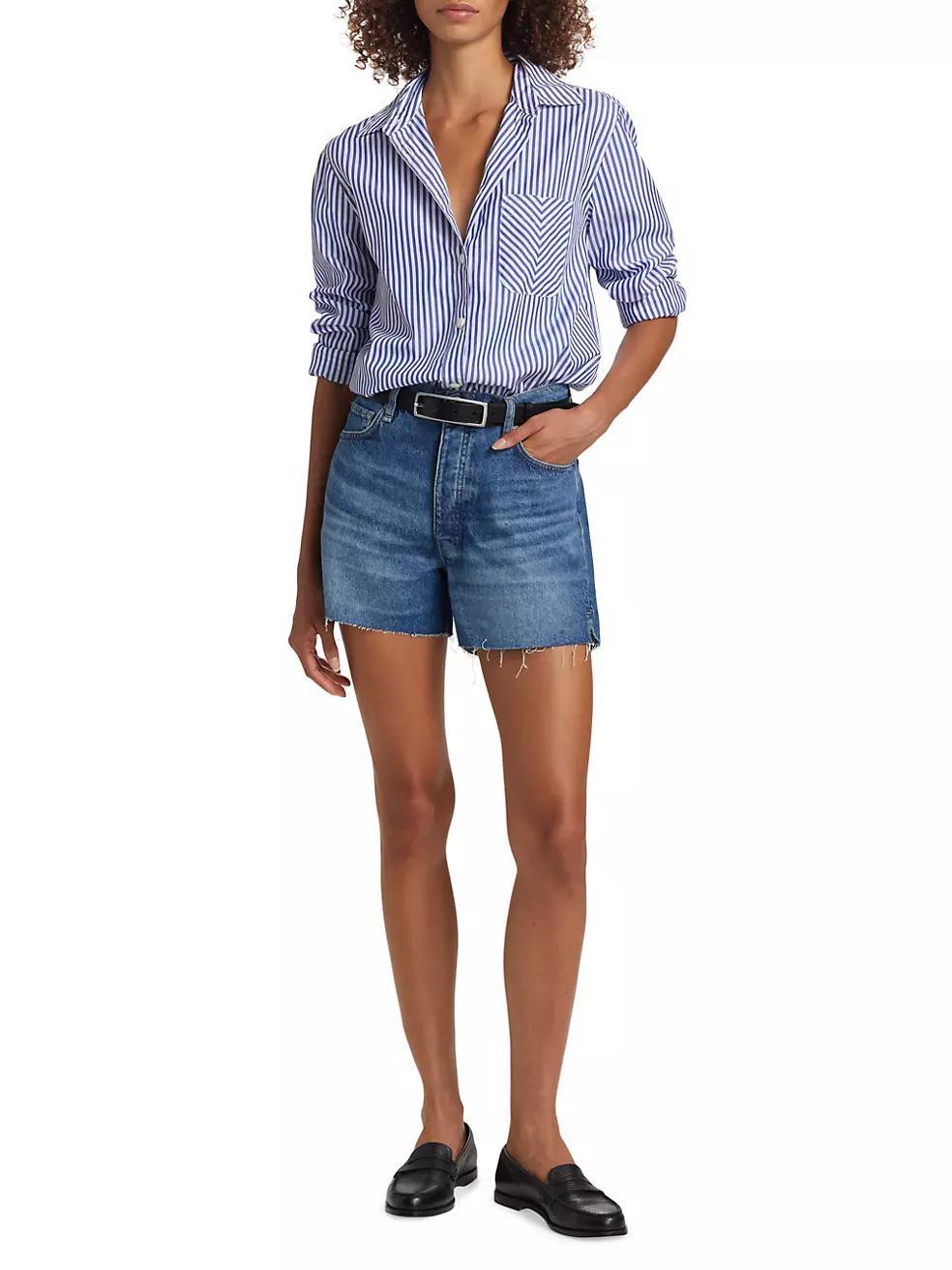 Cut-Off Denim Shorts Product Image