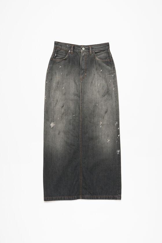 Mid-length denim skirt Product Image