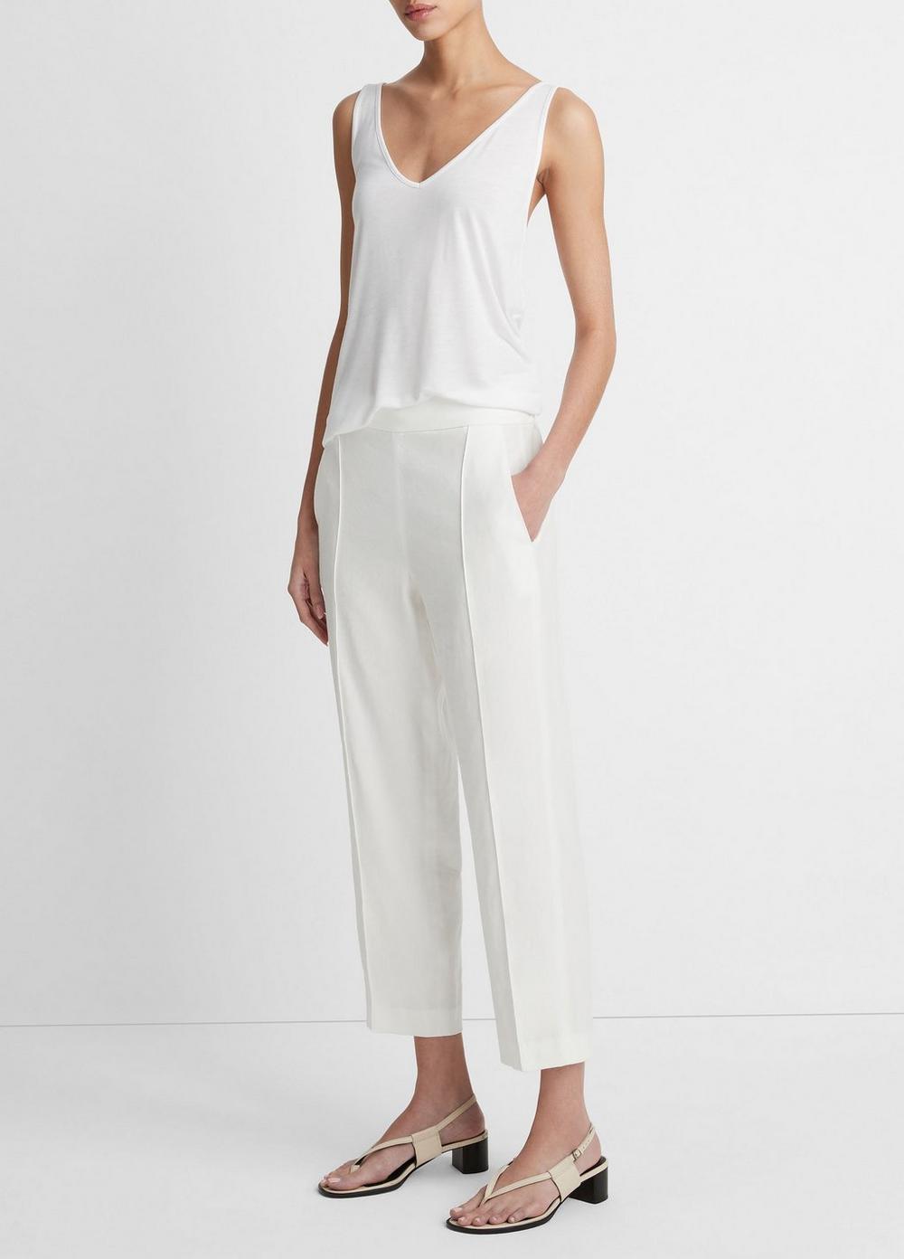 Womens Mid-Rise Tapered Pull-On Pant, Coastal Blue, Size L Vince Product Image