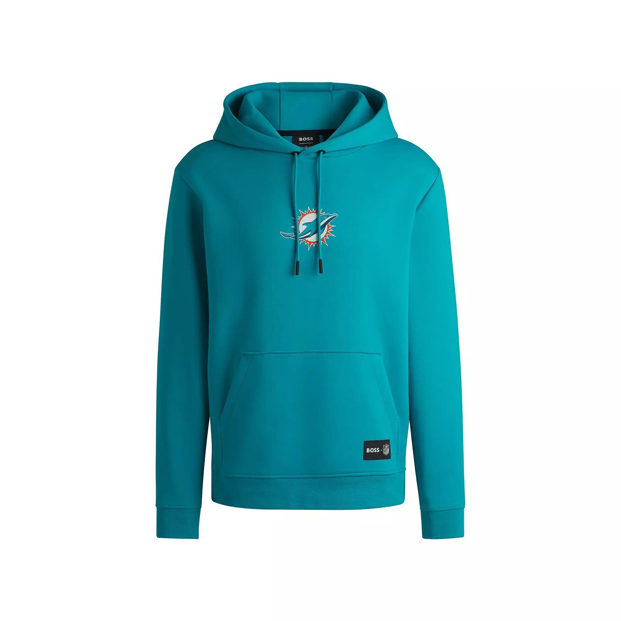 Unisex HUGO BOSS Aqua Miami Dolphins Woodson Tri-Blend Hoodie, Adult Unisex, Size: Large, Turquoise A Product Image