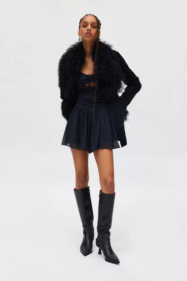 Kimchi Blue Diana Ruched Drop Waist Romper Product Image