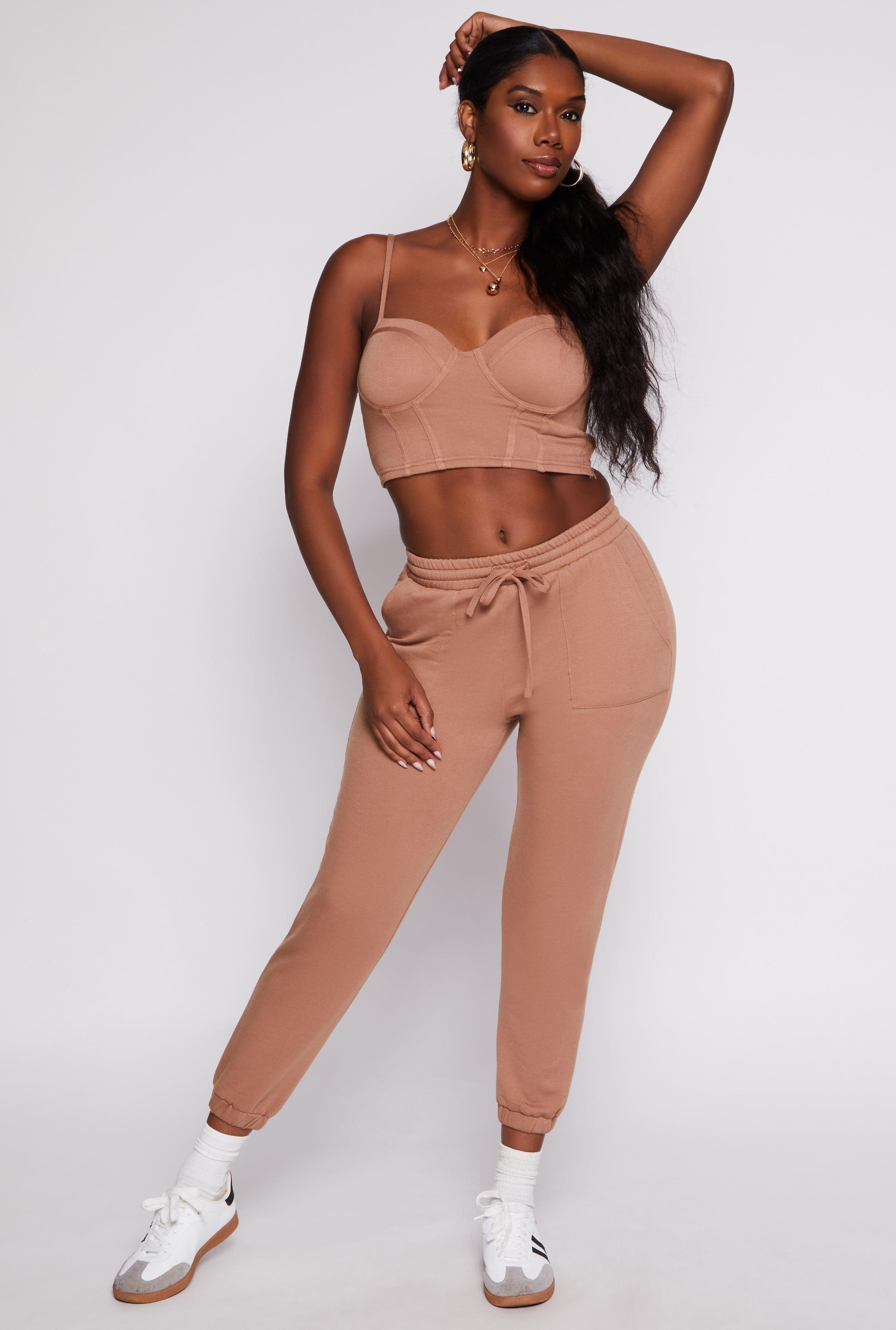 Womens Haute Monde High Waist Drawstring Joggers Product Image