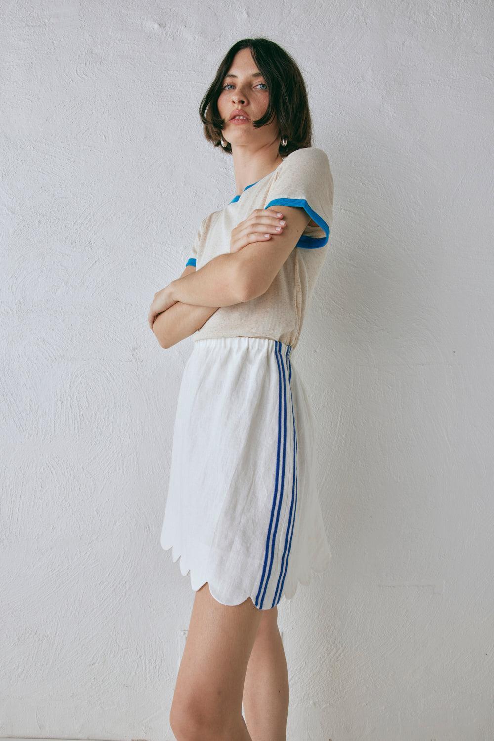 Nature of Art Linen Mini Skirt Vienna Product Image