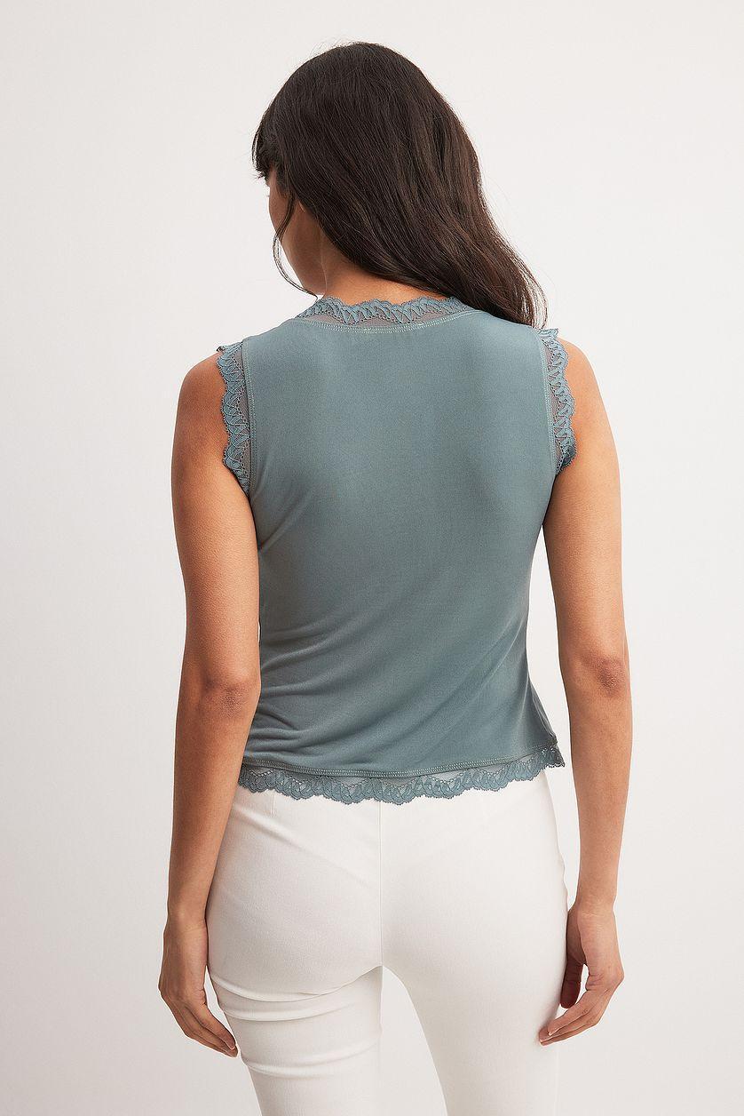 Lace Sleeveless Top Product Image