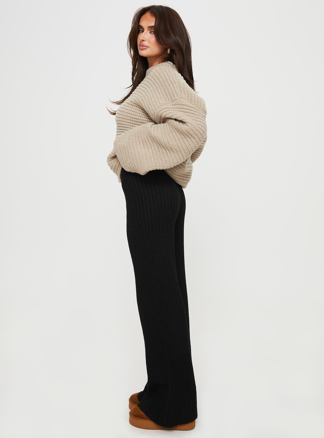 Montana Knit Pants Black Product Image