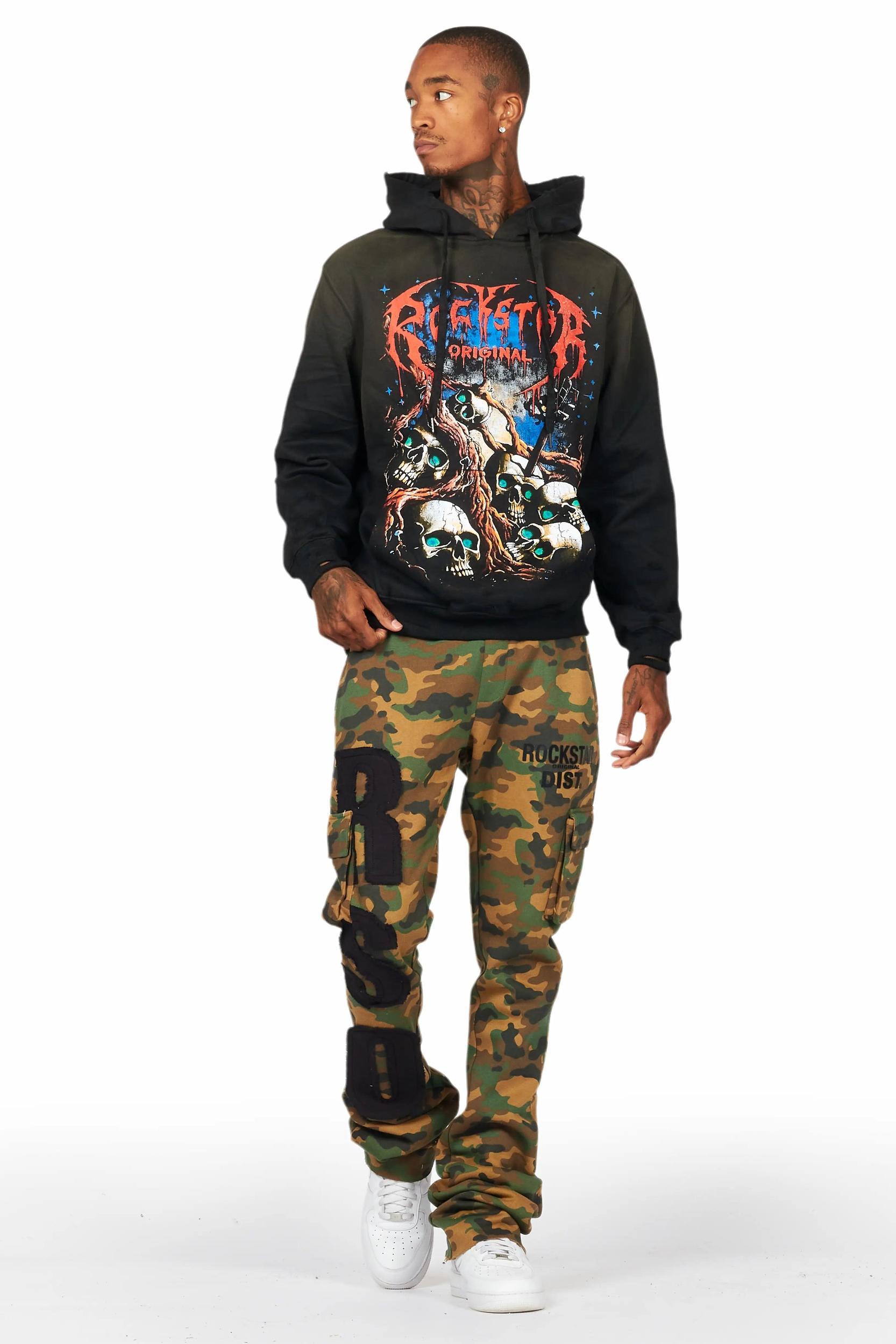 Admir Faded Camo Stacked Flare Pant Male Product Image
