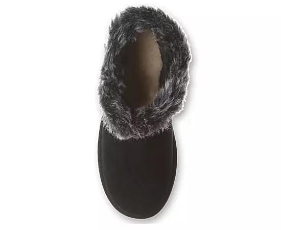 Bearpaw Jasmine Faux Fur Women's Short Boots, Size: 9, Black Ii Product Image