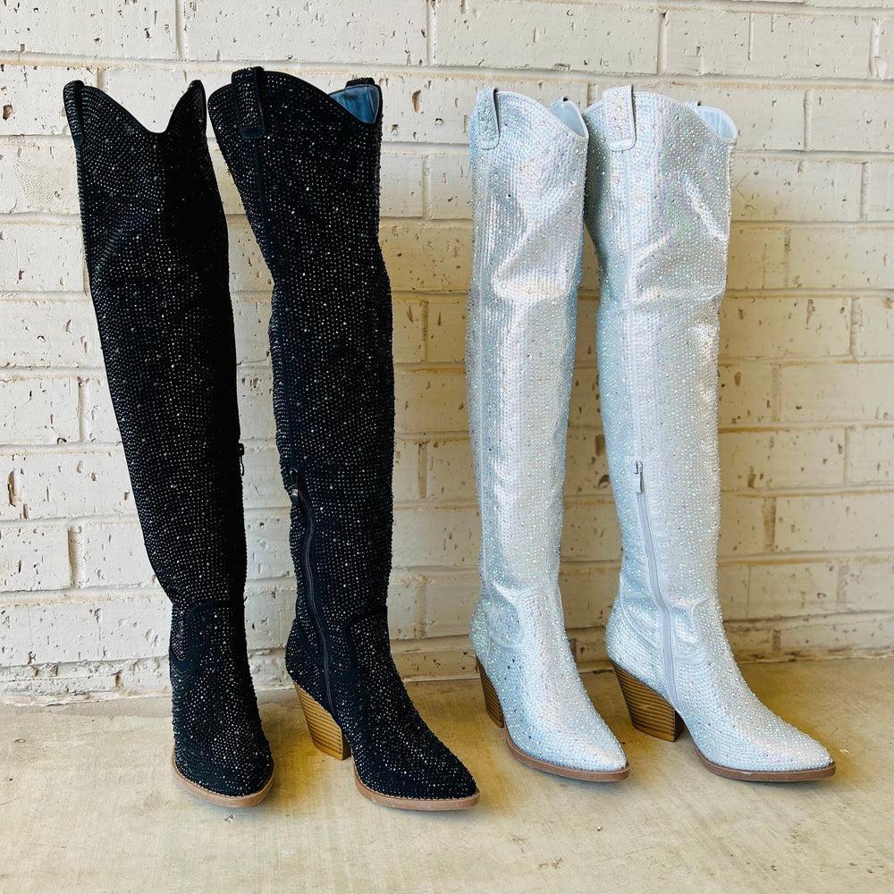 Bring Ya To Your Knees Rhinestone Boots* Product Image