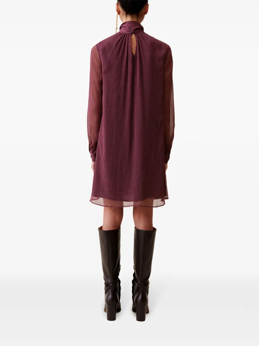 tie-neck mini dress Product Image