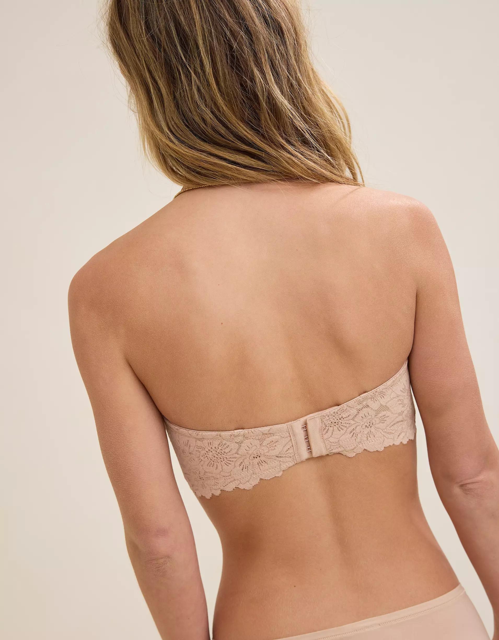 Show Off Rosey Lace Strapless Push Up Bra Product Image