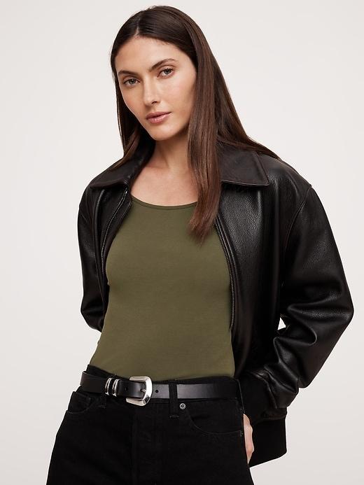 Refined Scoop-Neck T-Shirt Product Image