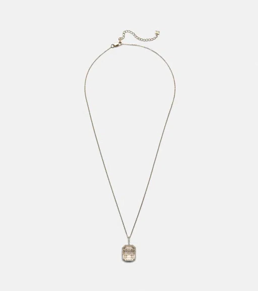 MATEO 14kt Gold Necklace With Quartz And Diamonds Product Image