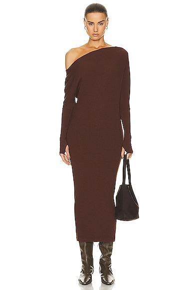 Sweater Knit Slouch Dress Enza Costa Product Image