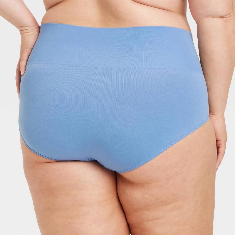 Women's High-Rise Seamless Briefs - Auden™ Blue Twilight Product Image