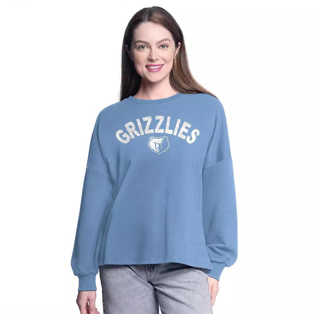 Women's G-III 4Her by Carl Banks Light Blue Memphis Grizzlies Athletic Pullover Sweatshirt, Size: XL, Grz Light Product Image