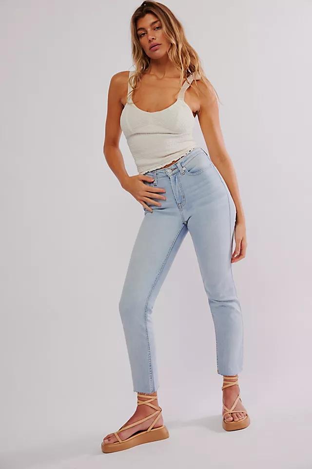 CRVY High-Rise Vintage Straight Jeans Product Image