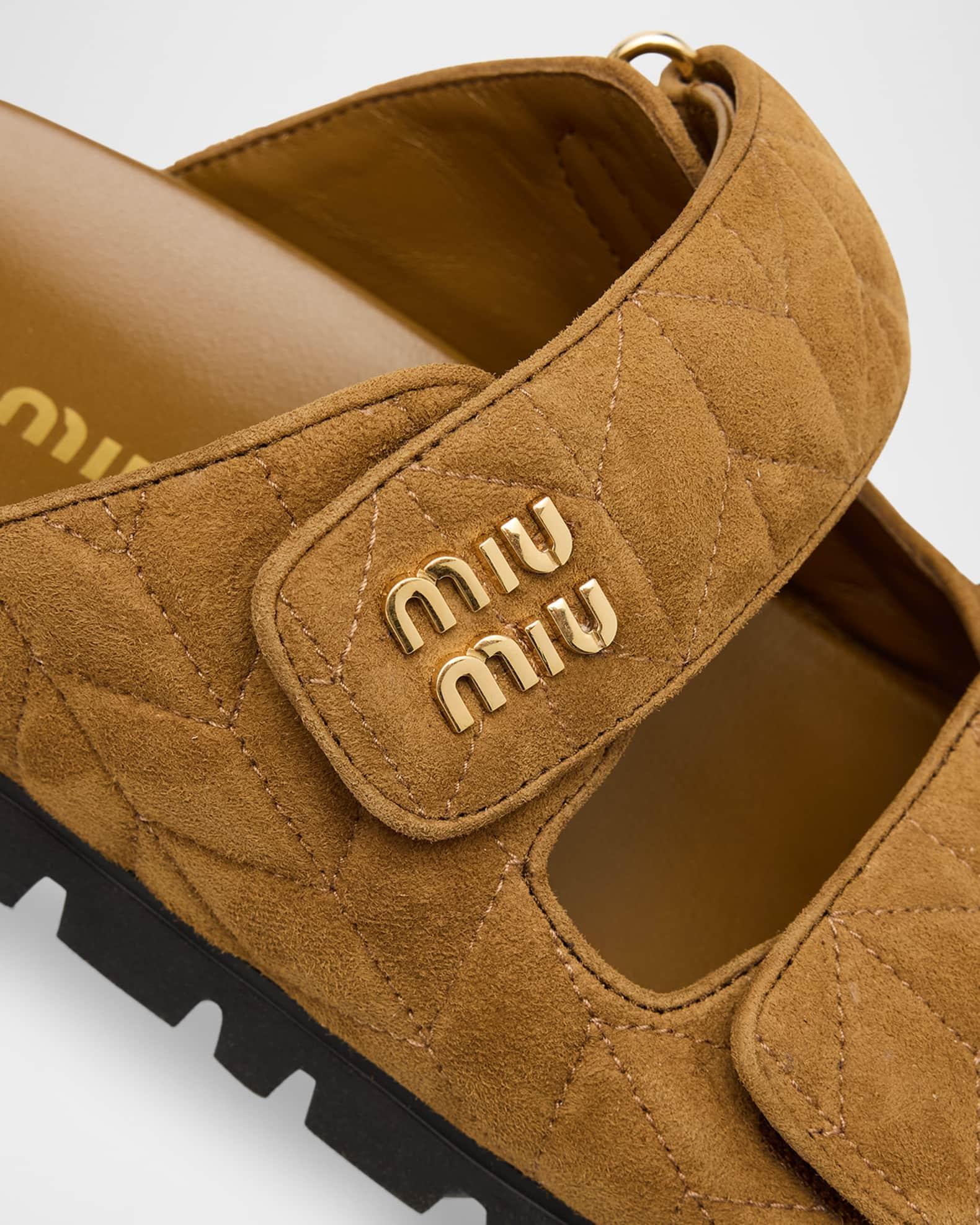 Quilted Suede Dual-Grip Comfort Sandals Product Image