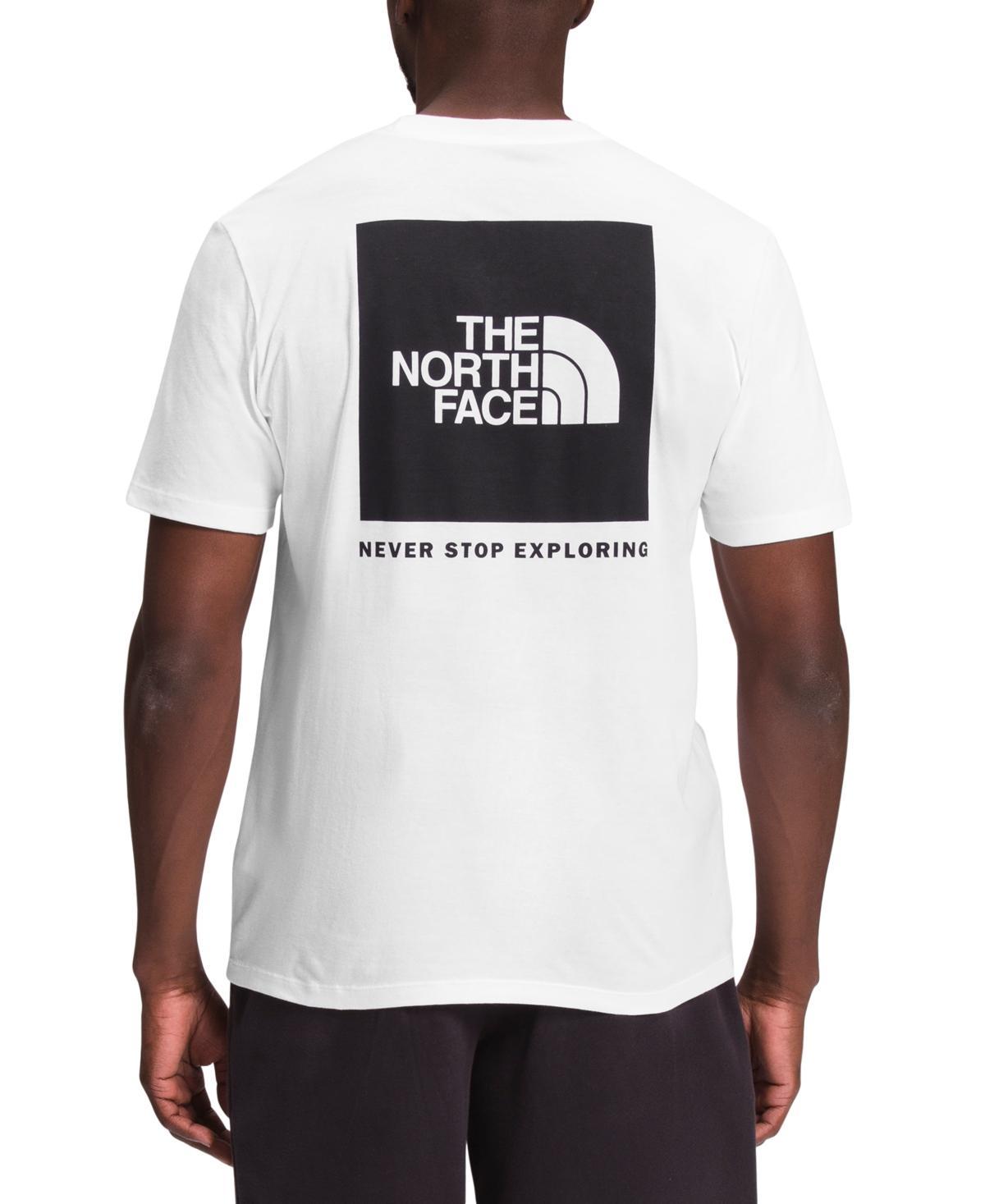 The North Face Short Sleeve Box NSE Tee (Black Currant ) Men's Clothing Product Image