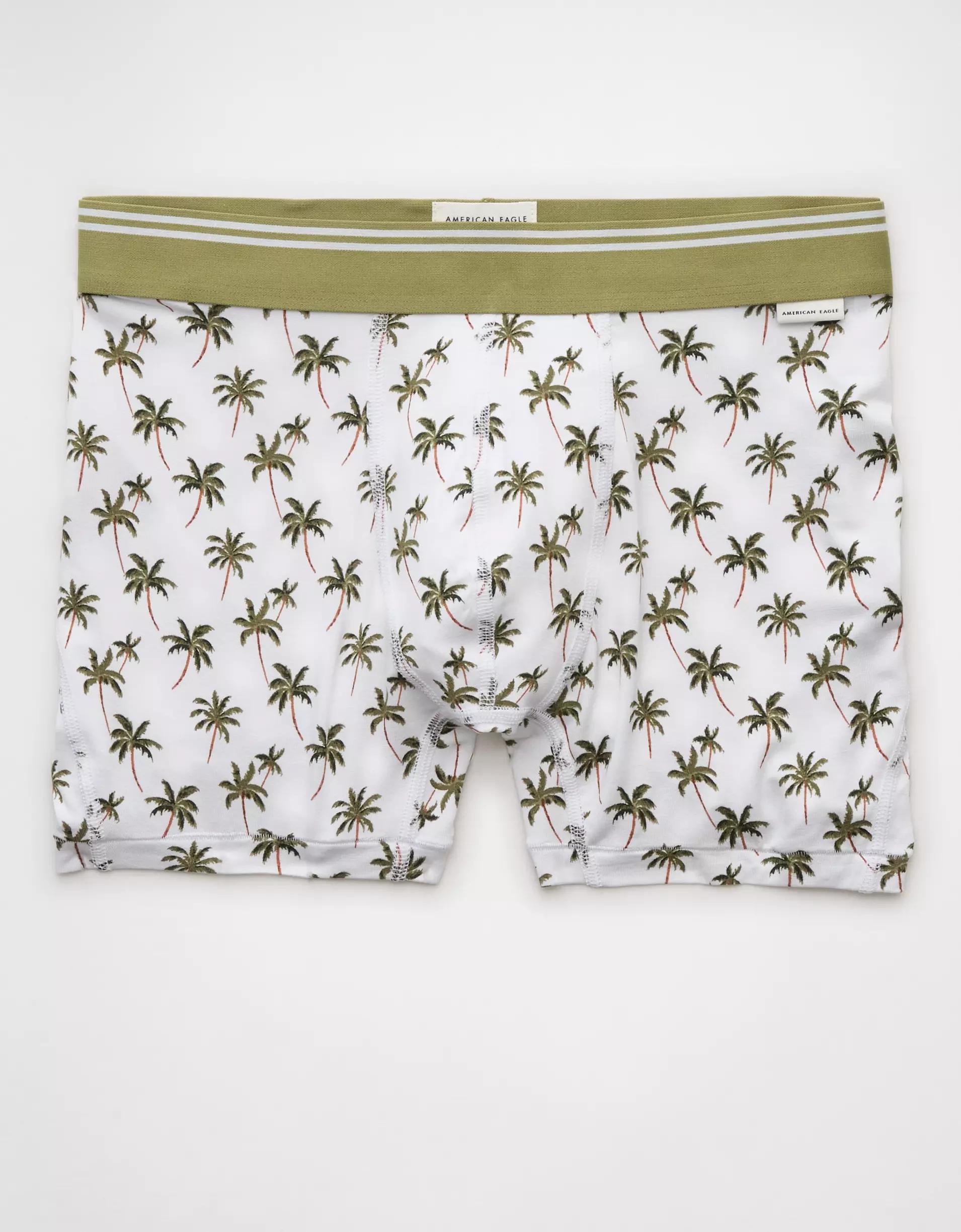 AEO Men's Palm Trees 4.5" Ultra Soft Boxer Brief Product Image