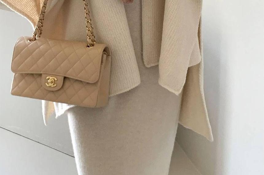 Plain Knit Cape Product Image