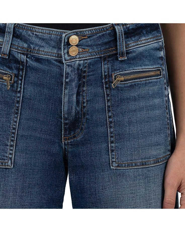 Women's KUT from the Kloth MEG HIGH RISE-WIDER WAISTBAND WITH FRONT PATCH POCKETS Product Image