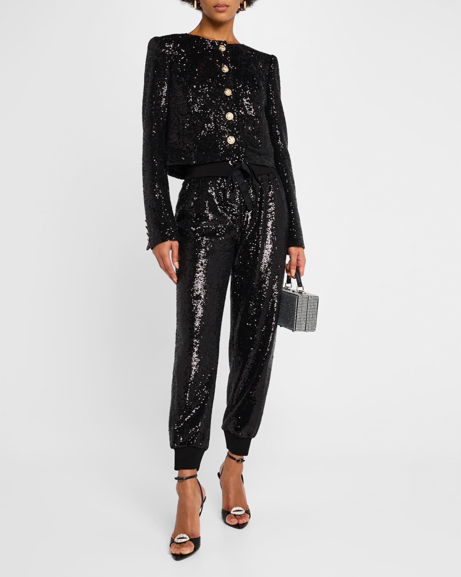Randi Cropped Sequin Jacket Product Image