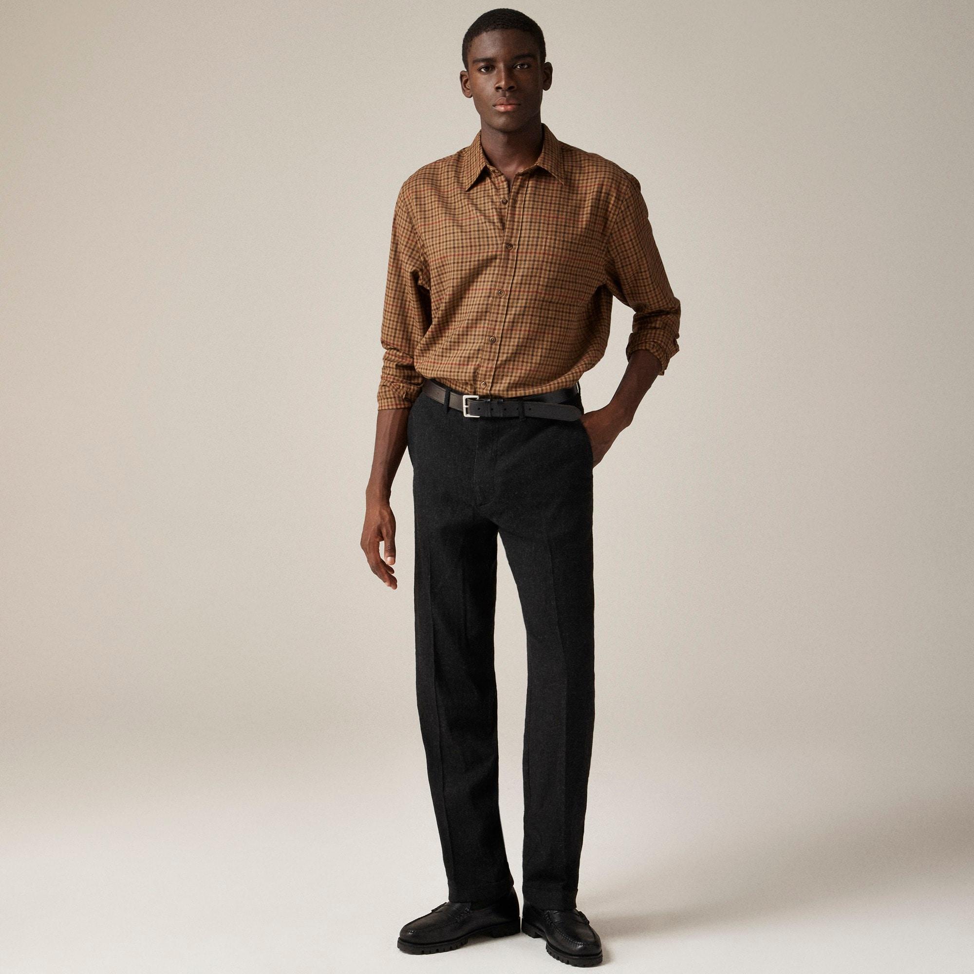 Classic creased trouser in Japanese wool blend Product Image