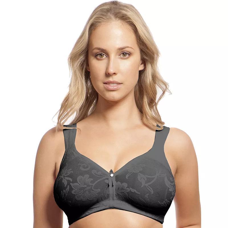 Lunaire Versailles Wireless Full-Figure Full-Coverage Bra 13214, Women's, Size: 40 Ddd, Black Product Image