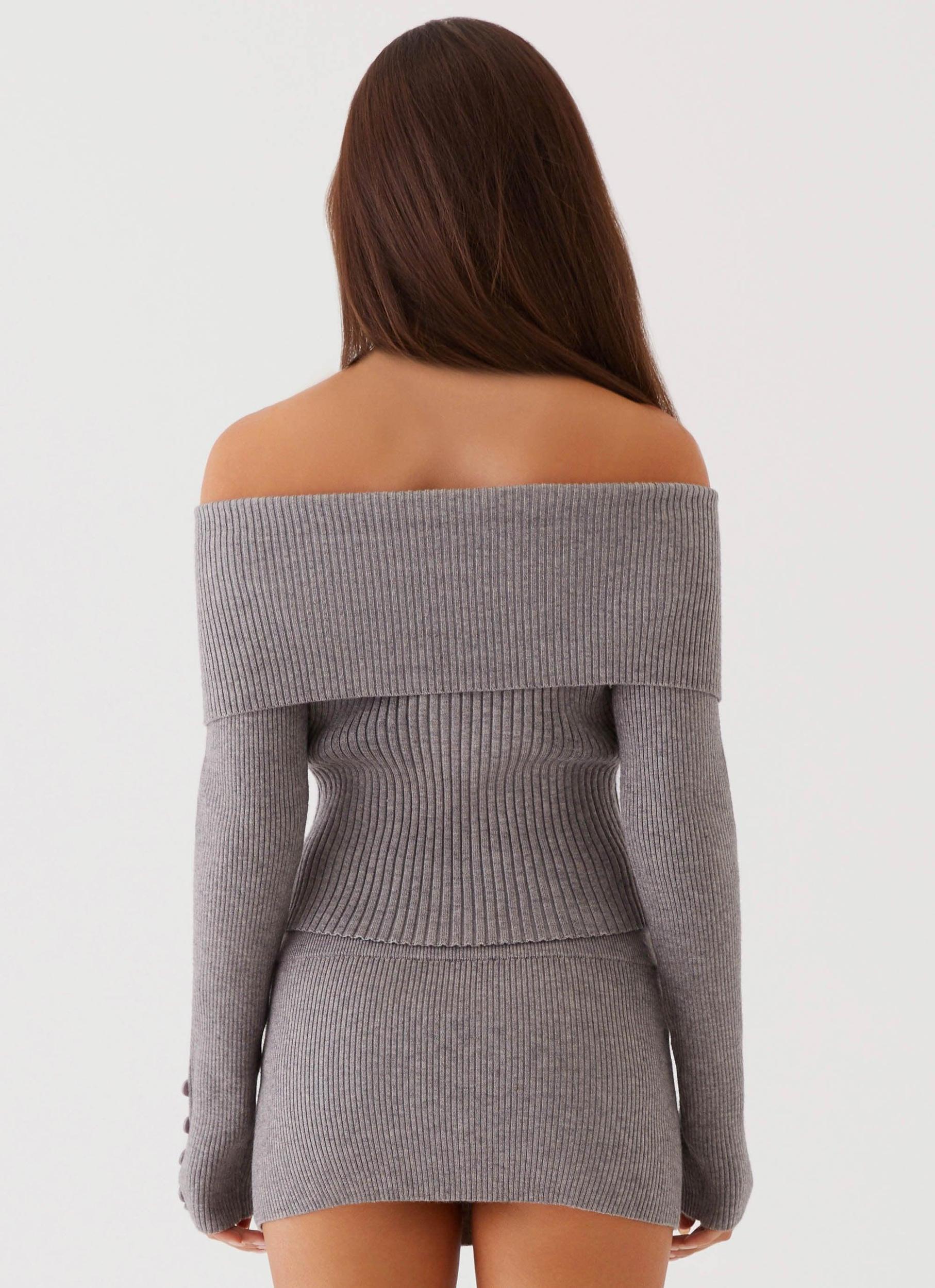 Maura Low Rise Mini Skirt - Charcoal Product Image