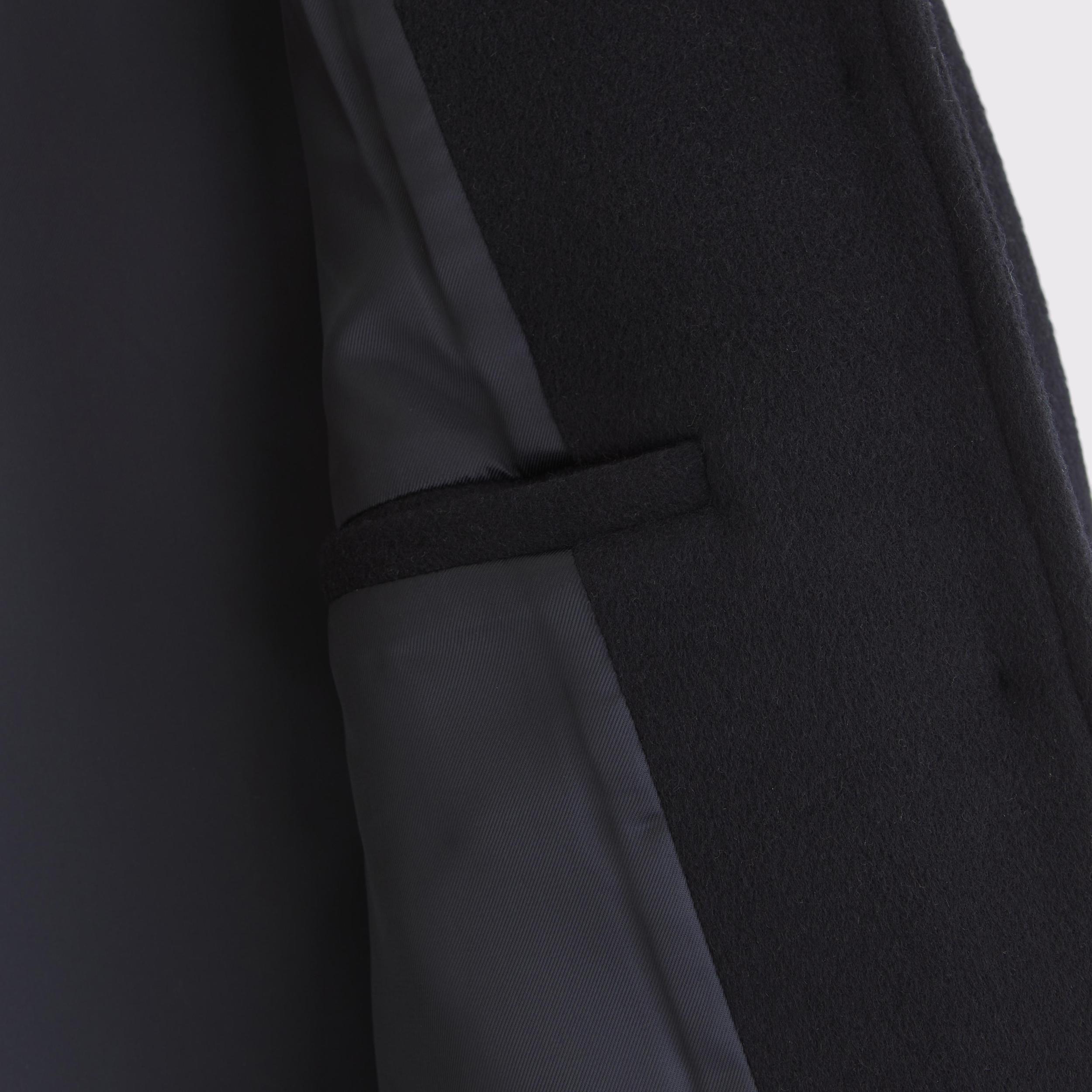 Short Button-Through Wool-Blend Coat Product Image