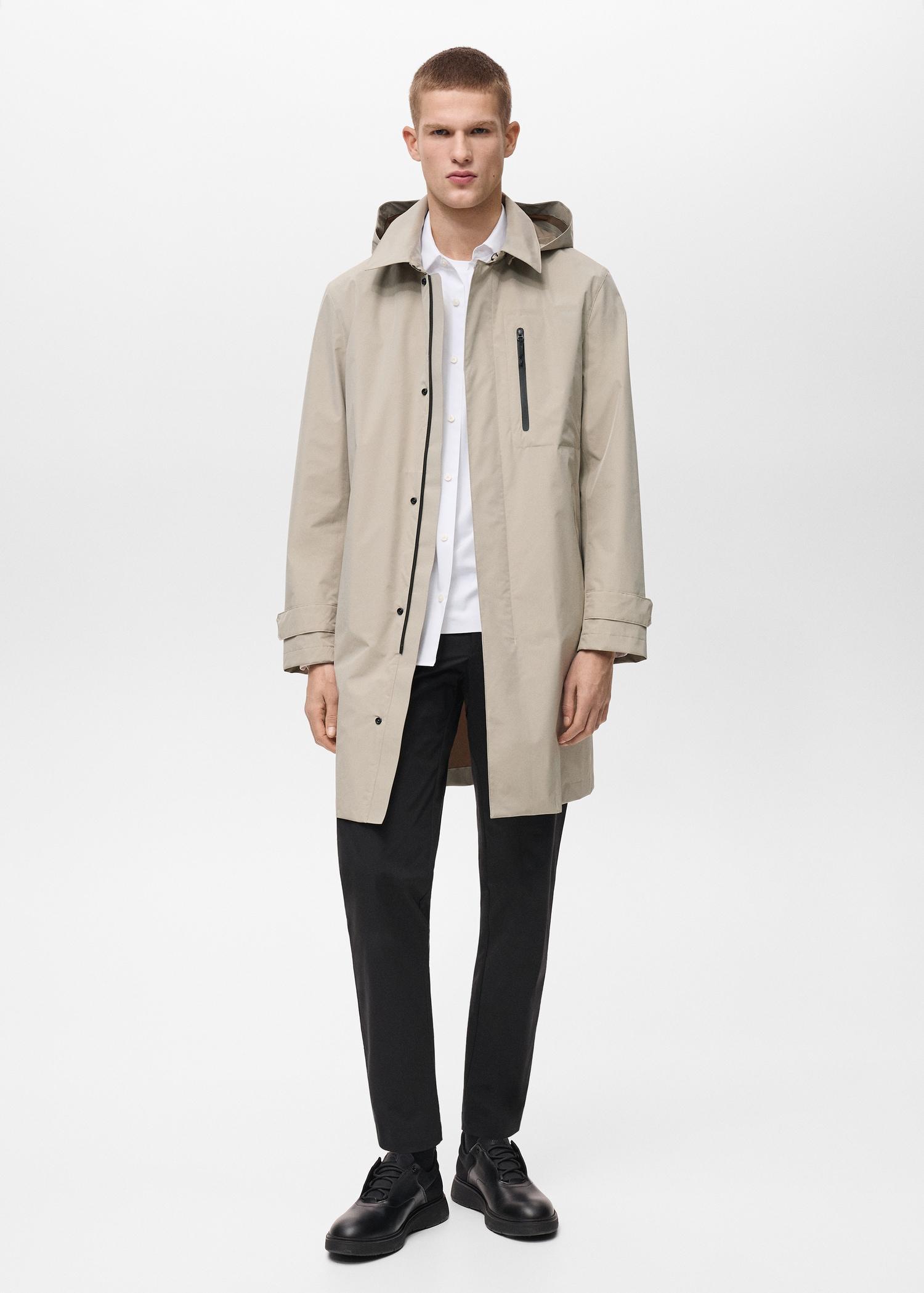 COOLMAX® technology waterproof parka - Men | MANGO USA Product Image