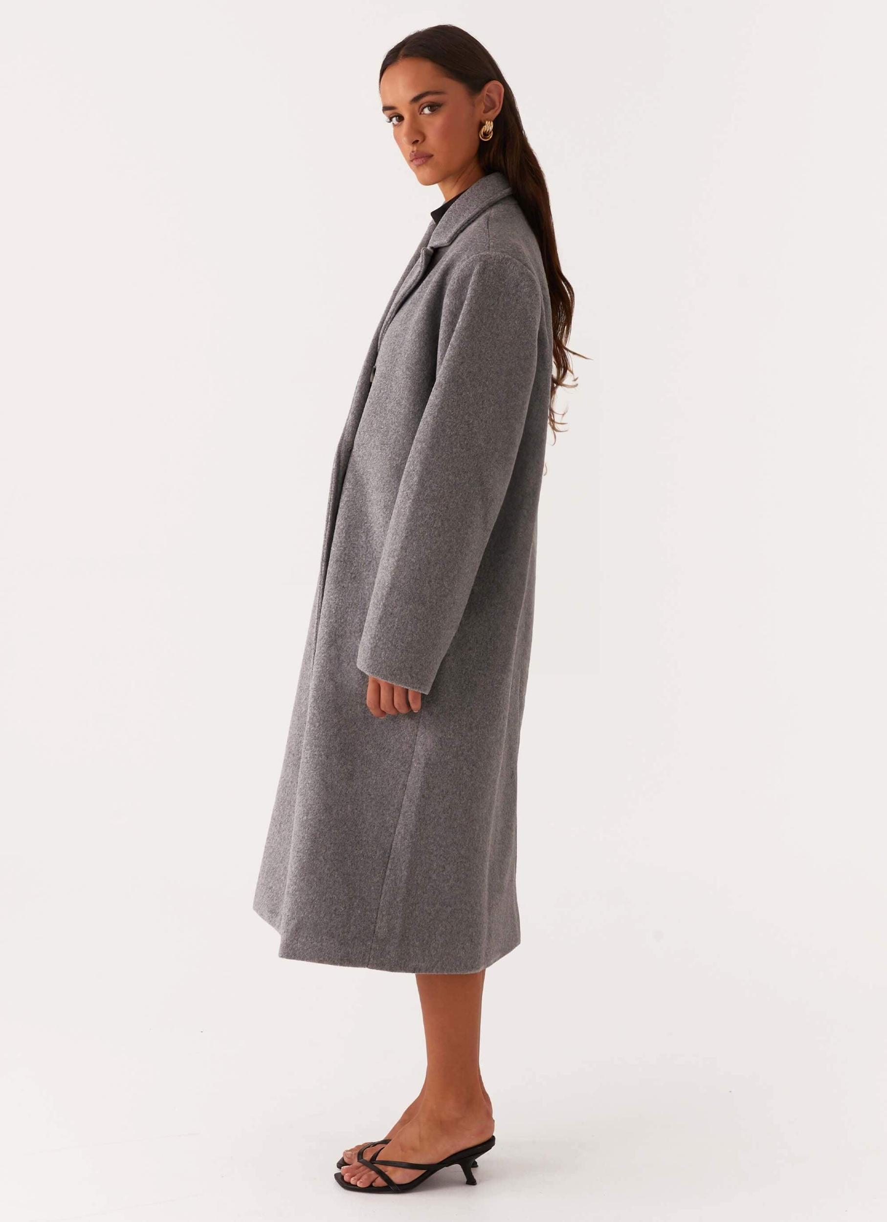 Gianni Double Breast Coat - Grey Product Image