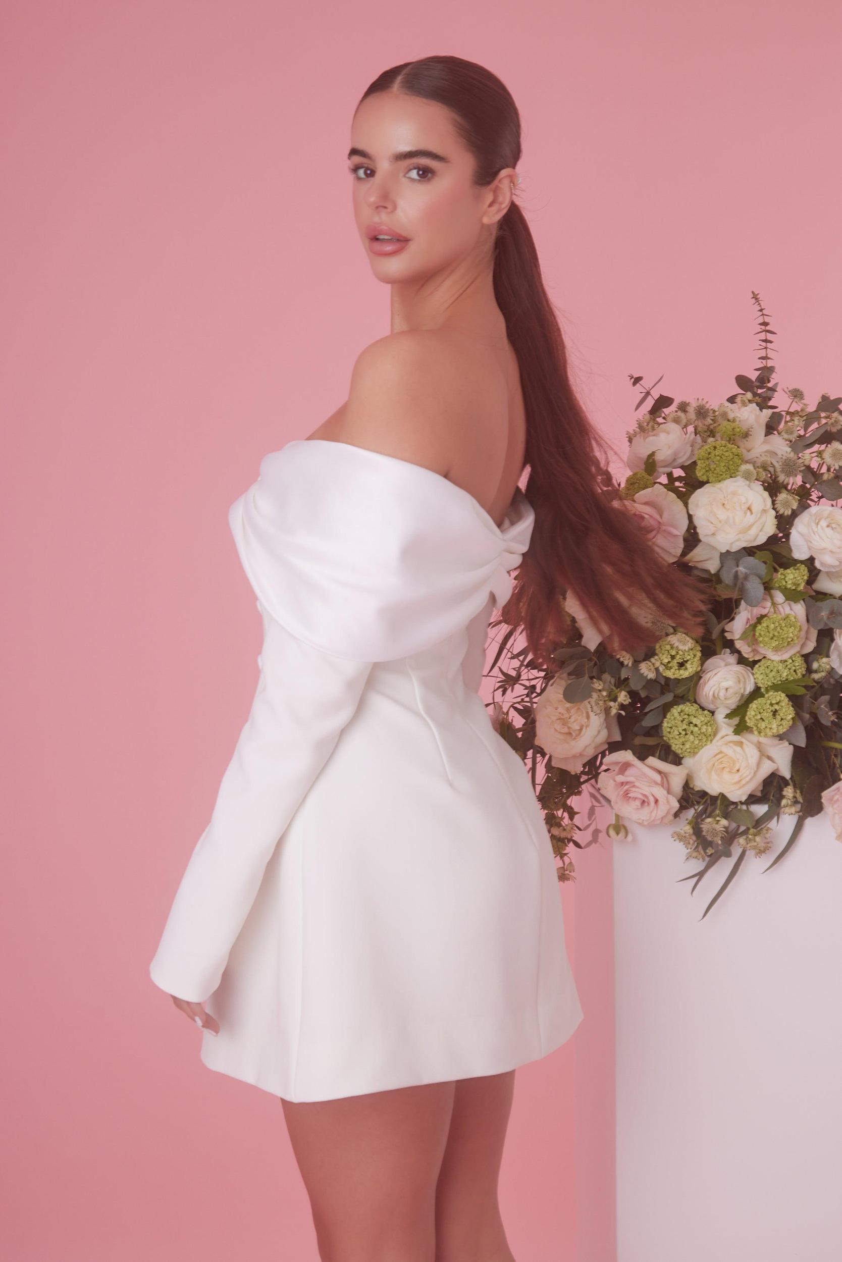 The Ultimate Muse Bow Mini Dress Product Image