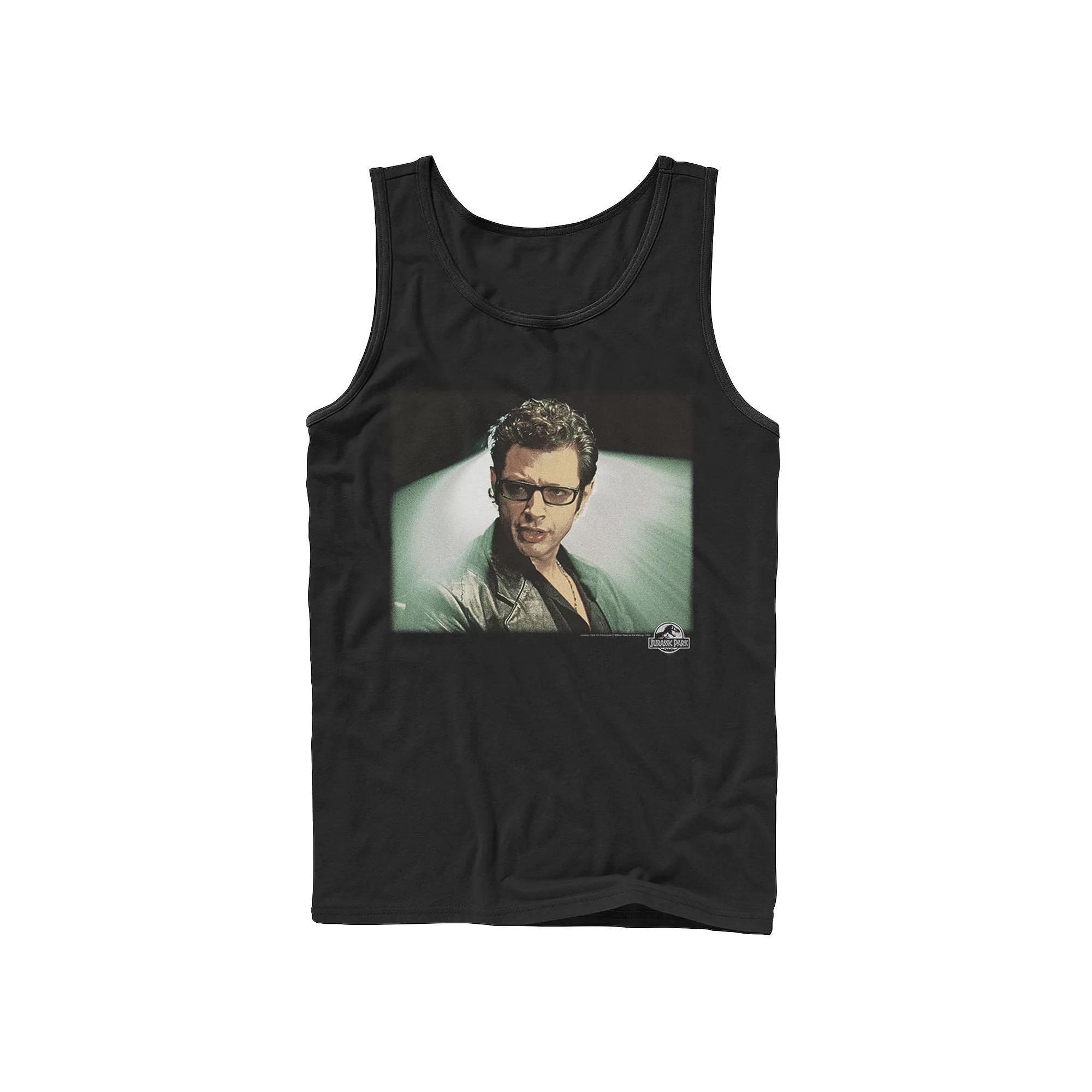 Mens Jurassic Park Ian Malcolm Vintage Tank Top Product Image
