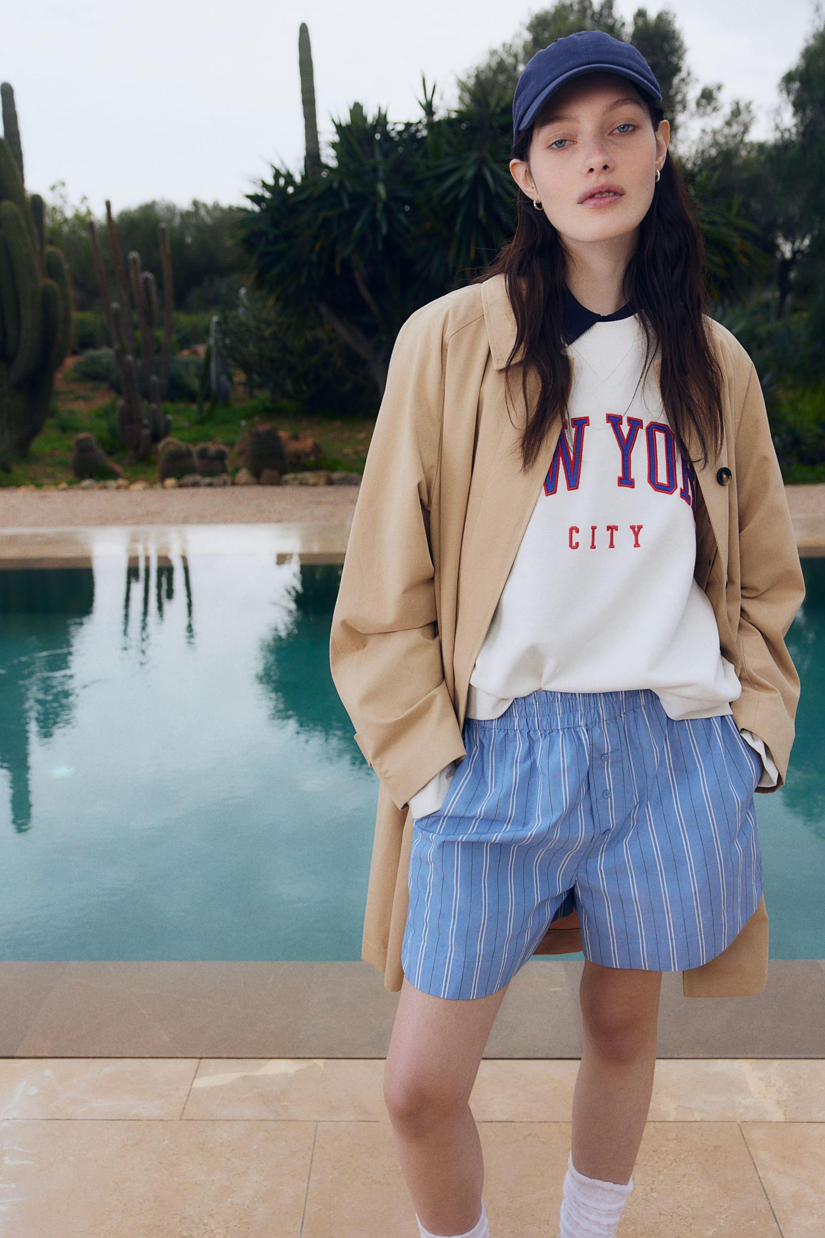 Sweatshirt with Text Motif Product Image