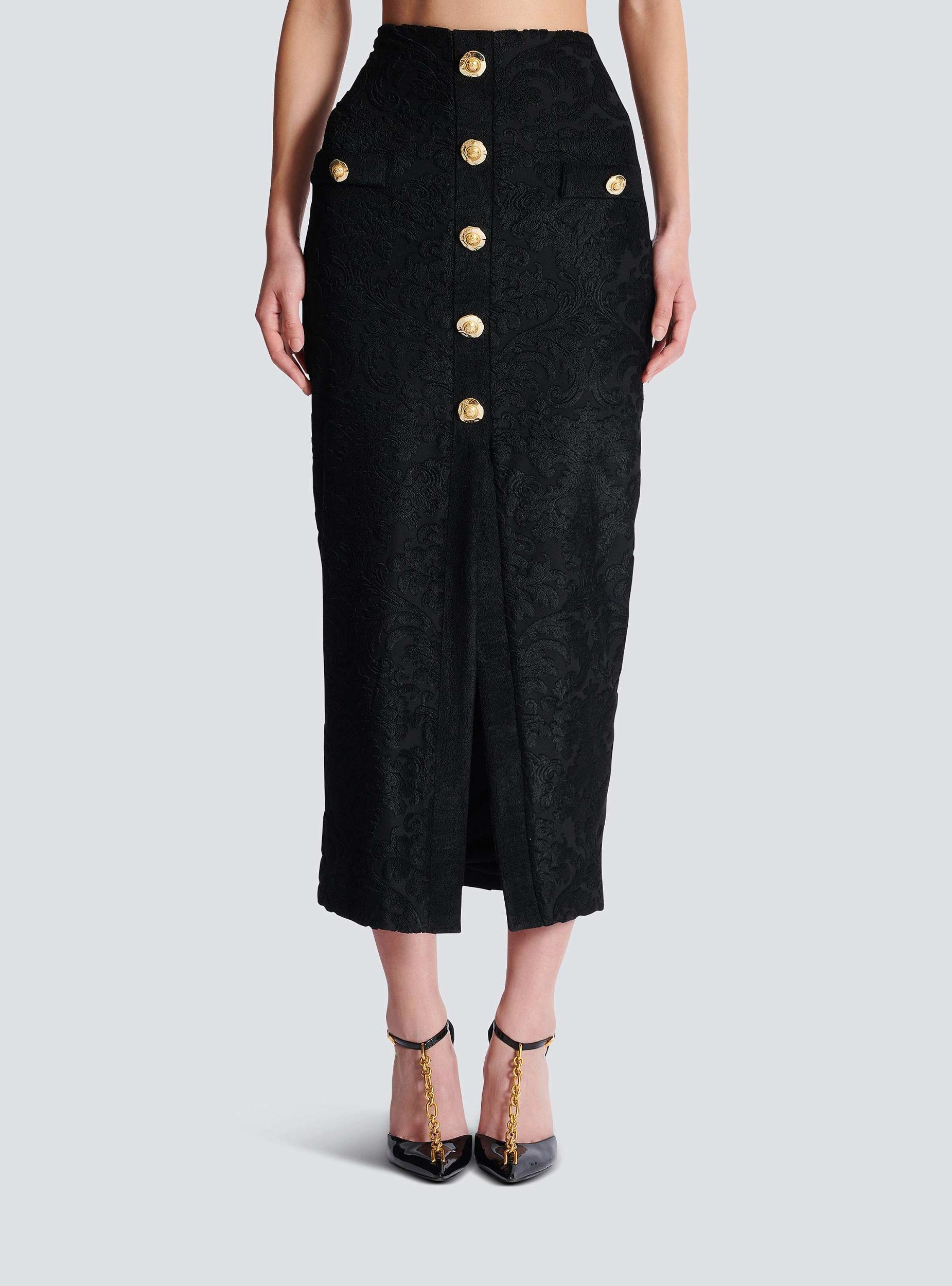 Baroque pattern midi skirt Product Image