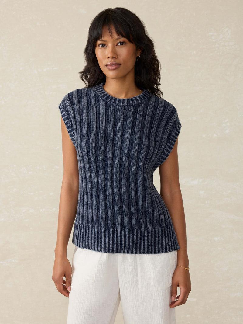 Sunwashed Sweater Vest - Navy Blazer Product Image