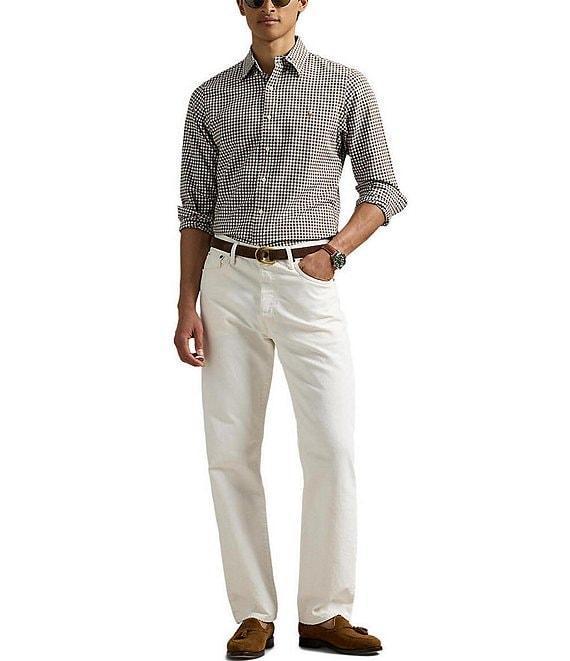 Polo Ralph Lauren Classic Fit Checked Oxford Long Sleeve Woven Shirt Product Image