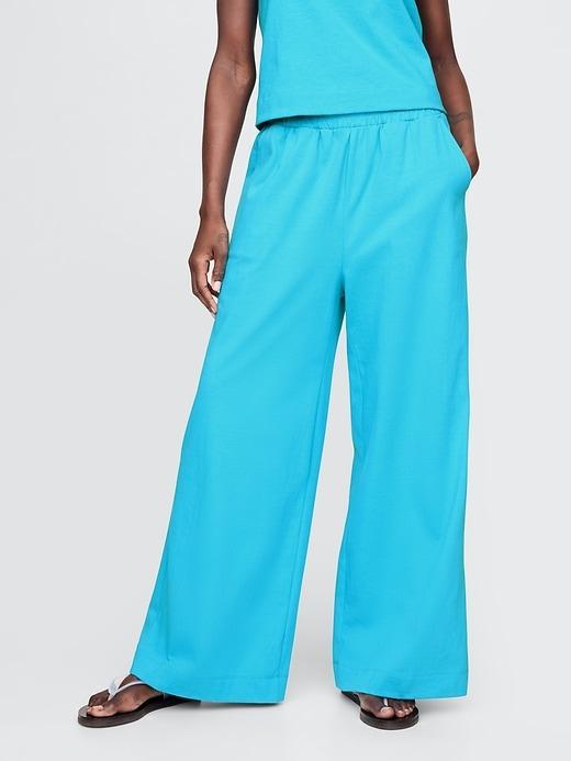 Heavyweight Organic Cotton Wide-Leg Pants Product Image