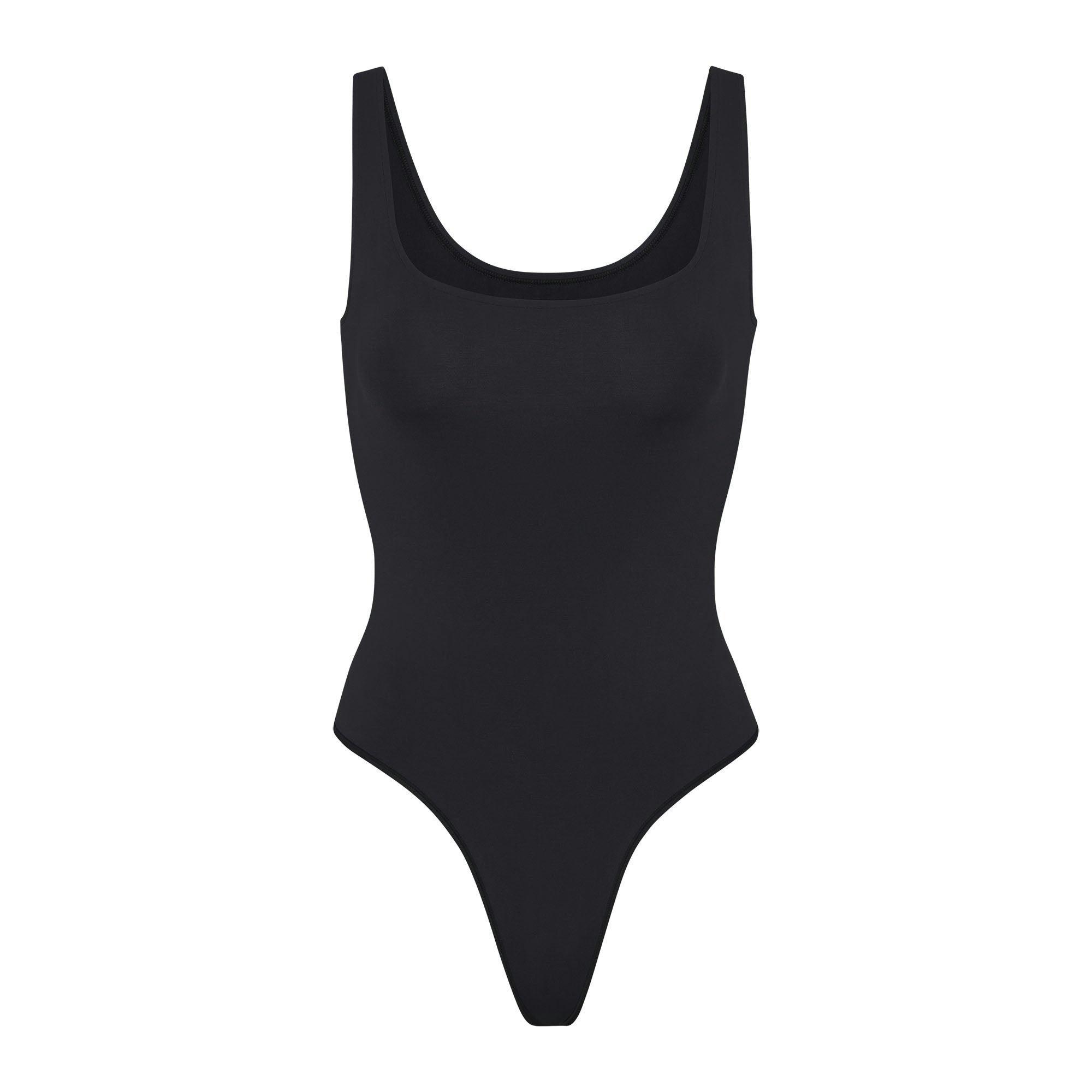 SOFT SMOOTHING SEAMLESS THONG BODYSUIT | ONYX Product Image