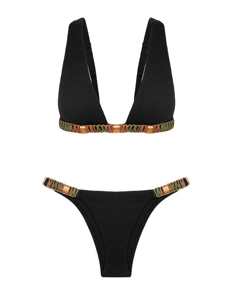 Firenze Sally T Back Tri Top - Black Product Image