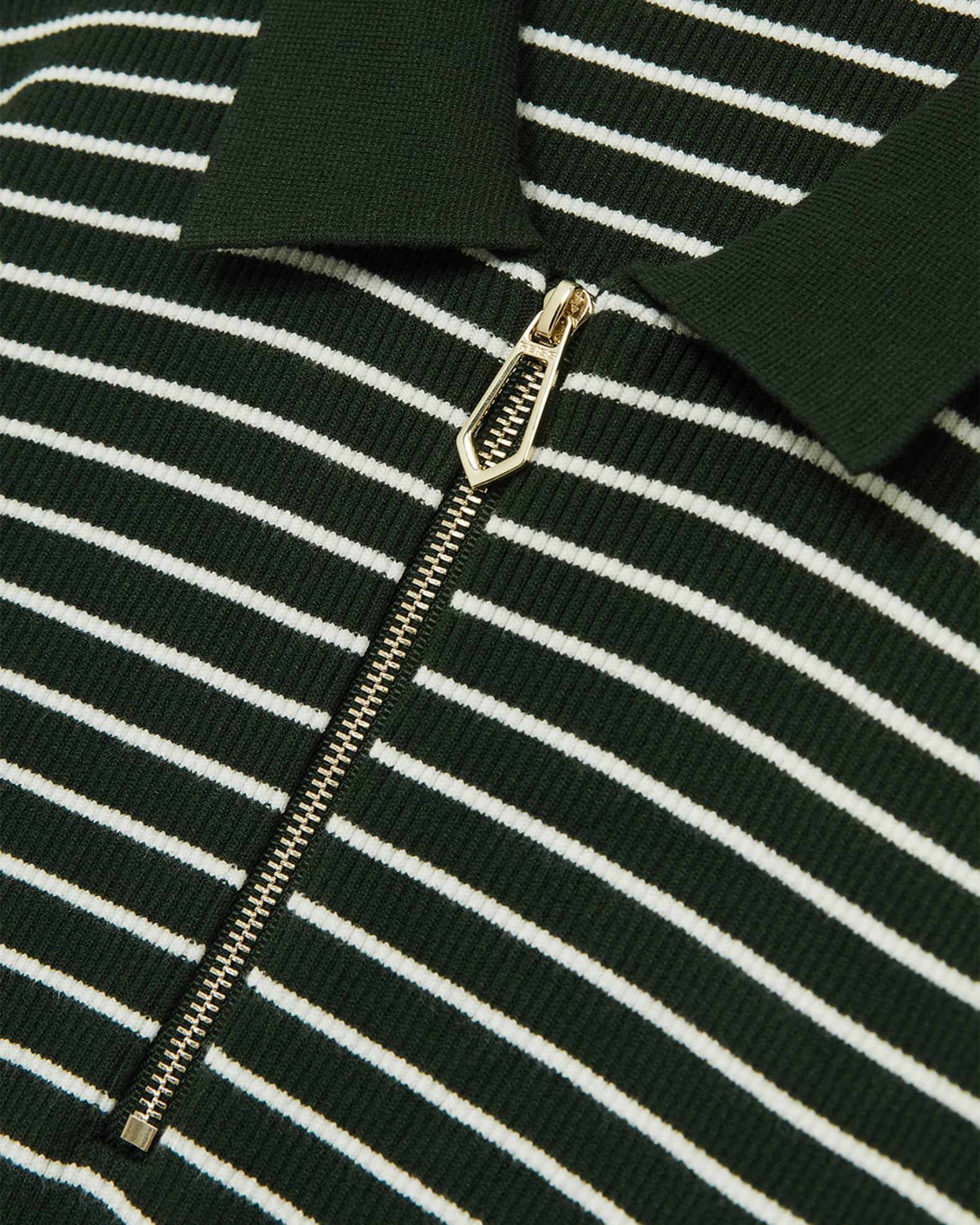 Men's Fallow Striped Half-Zip Polo Sweater Product Image