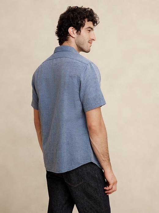 Slim Linen-Blend Shirt Product Image